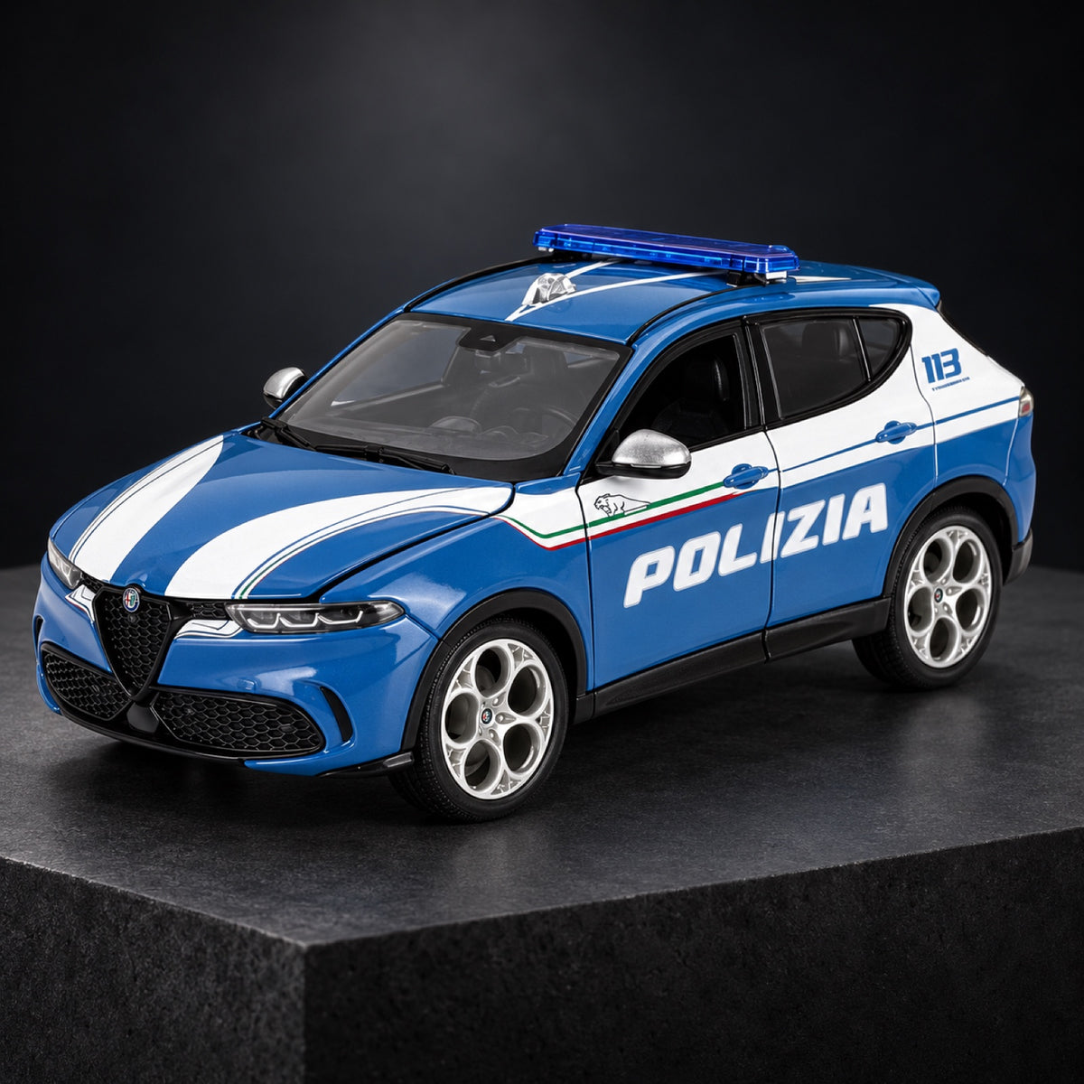 Alfa Romeo Tonale Polizia Model 1:24 – illustrative photo (AI)