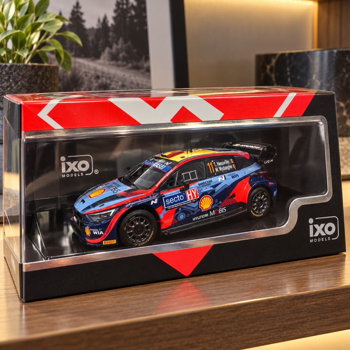 Machetă IXO Hyundai i20 N WRC Rally Finland 2022 T. Neuville – fotografie ilustrativă (AI)