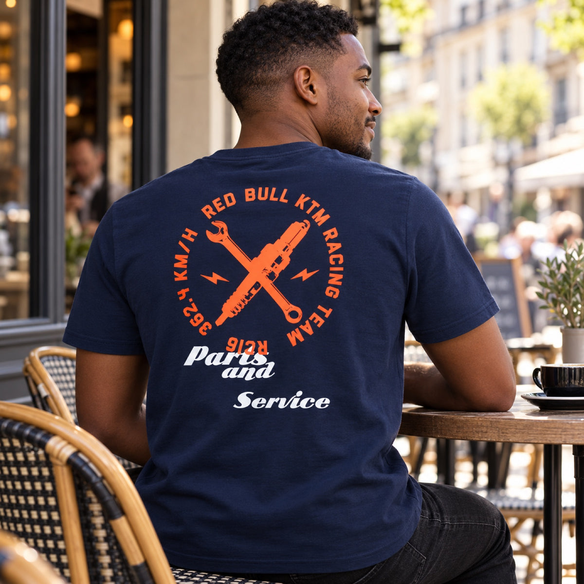 KTM Red Bull Racing Boost Casual T-Shirt – Navy – illustrative photo (AI)
