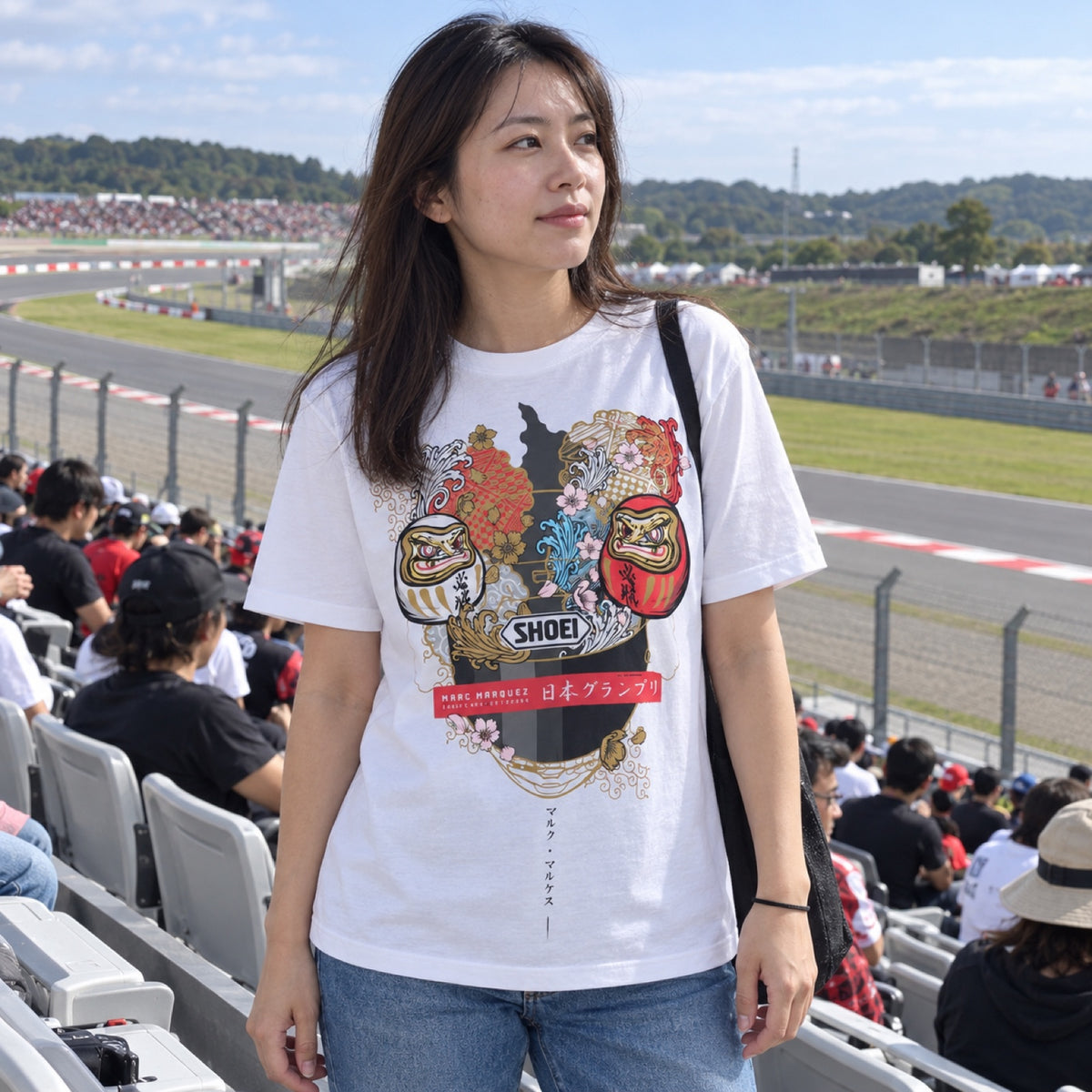 Marc Marquez Japanese GP 2026 Fan T-Shirt – White – ilustrační foto 2 (AI)