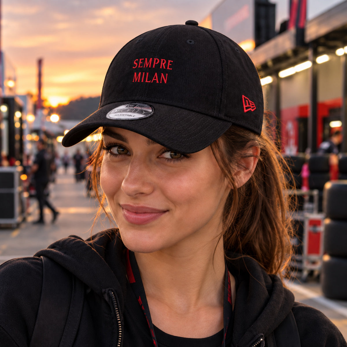 AC MILAN 9FORTY SEMPRE MILAN Cap – Black – illustrative photo (AI)