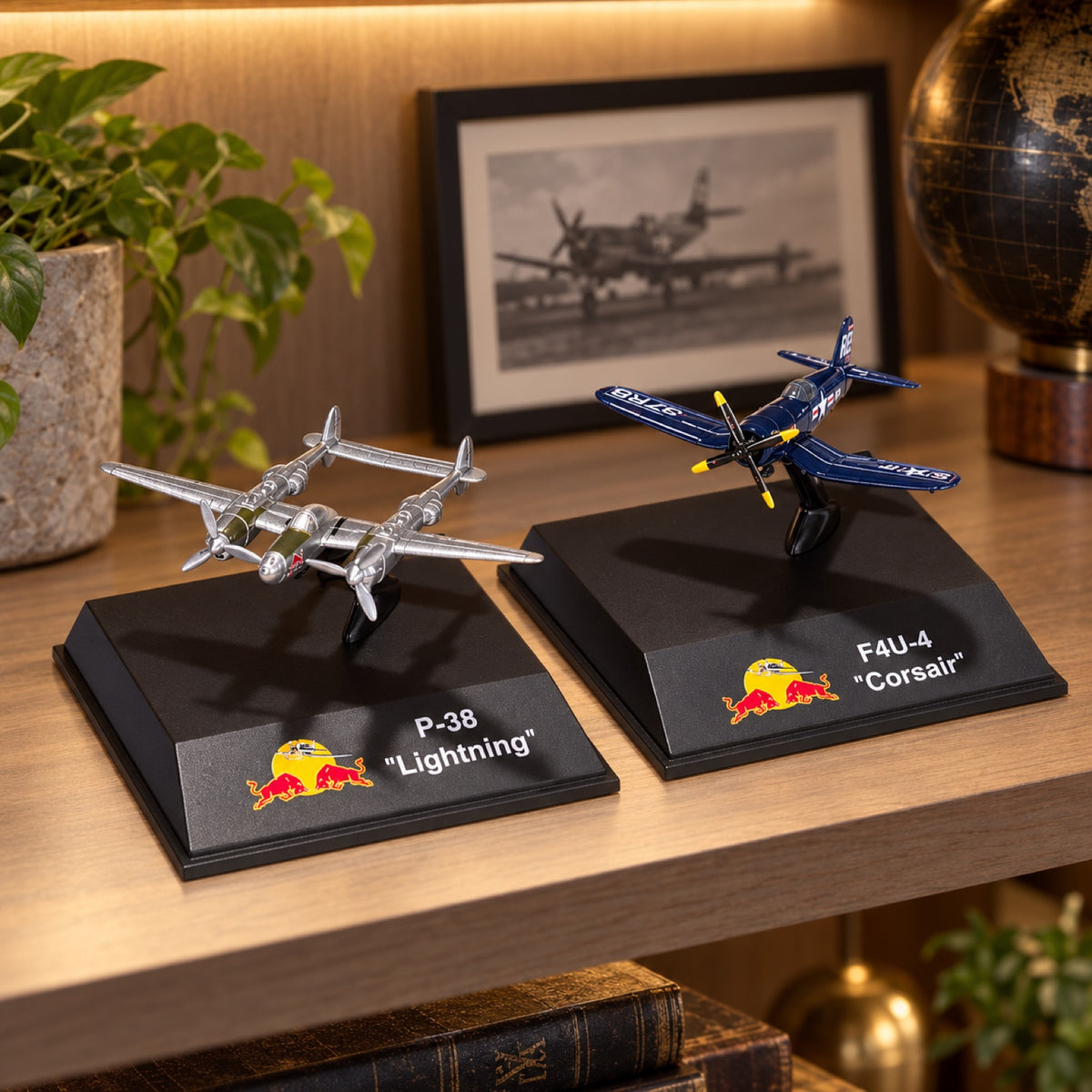 Machete de avioane The Flying Bulls P38 / F-4U New Ray – fotografie ilustrativă (AI)