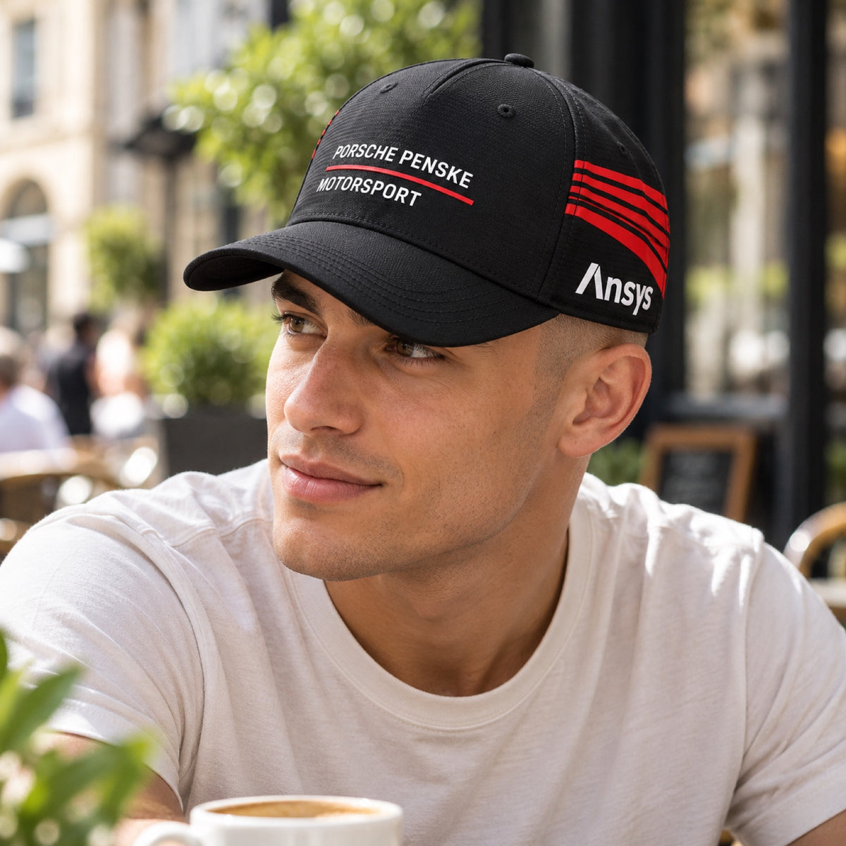 Șapcă de echipă Porsche Motorsport Penske – neagră – fotografie ilustrativă (AI)