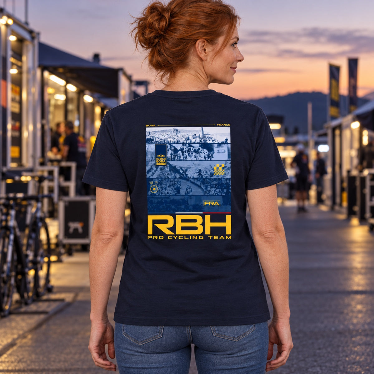 Tricou Red Bull Bora Hansgrohe – ediția Tour de France – fotografie ilustrativă (AI)