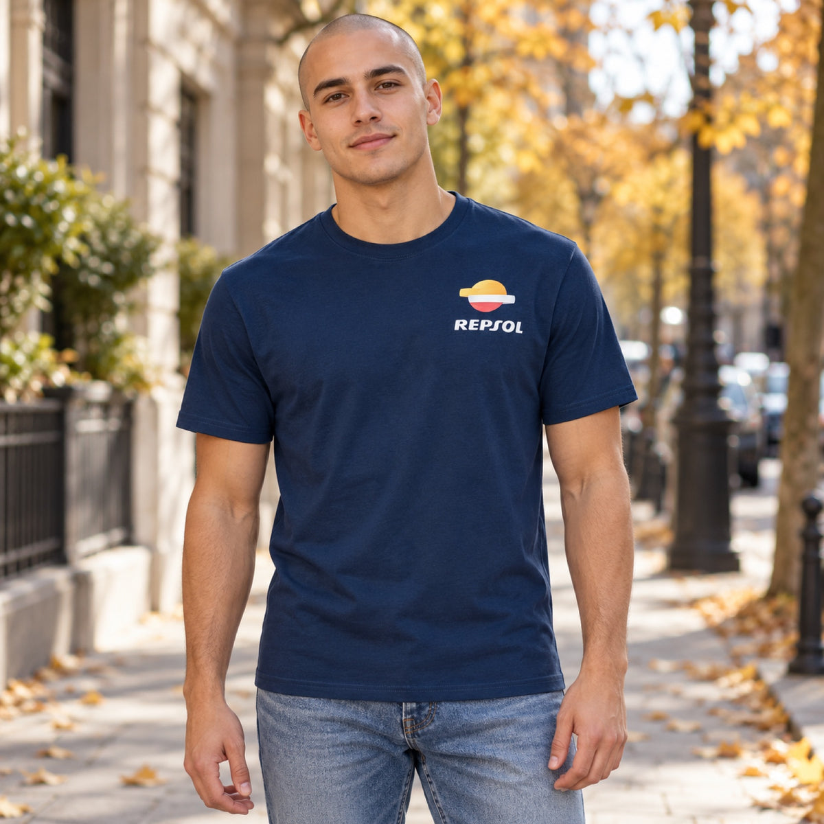 Tricou pentru fani Repsol Honda MotoGP – motiv World Champions – fotografie ilustrativă (AI)