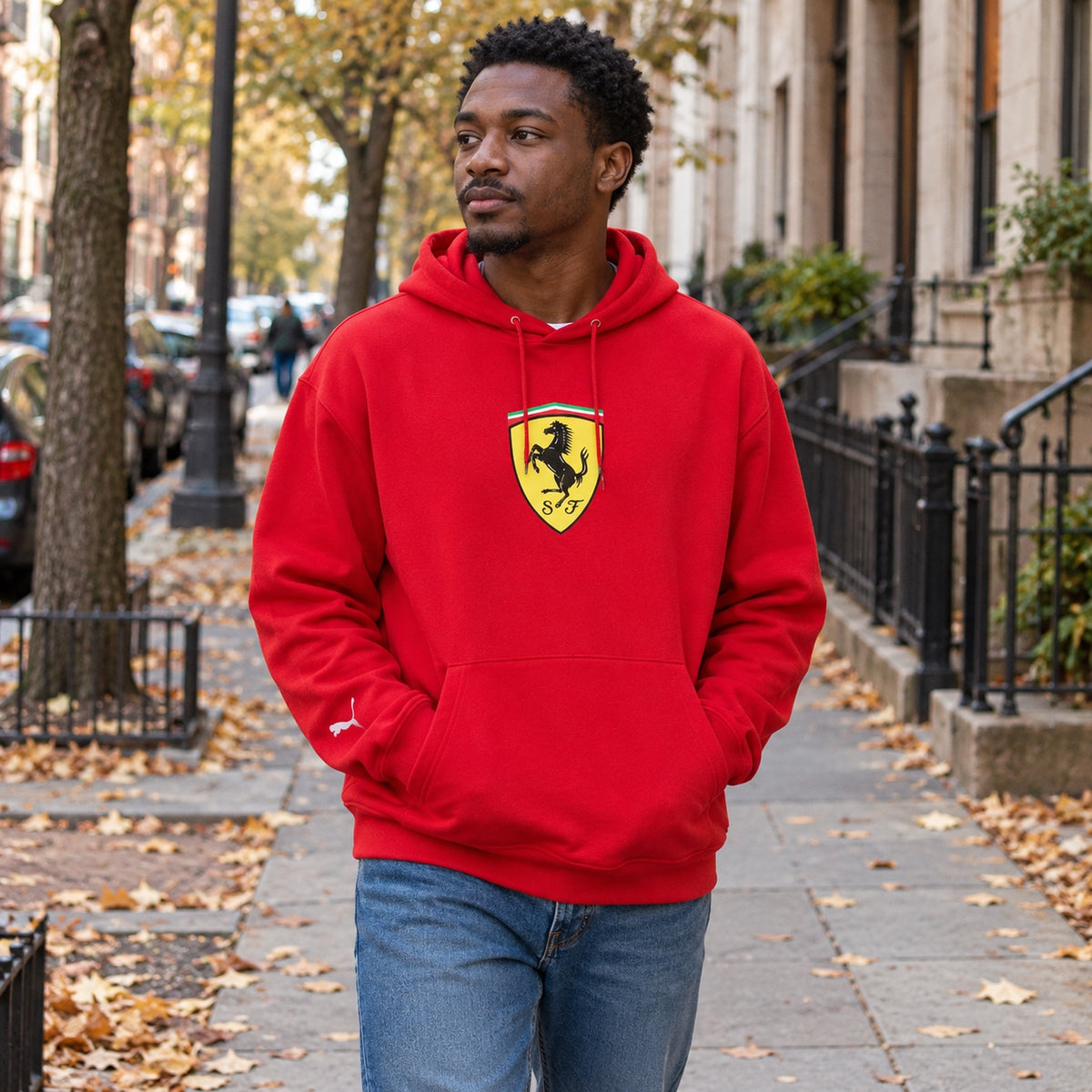 Scuderia Ferrari F1 x Puma Hoodie with Large Shield – Red – ilustrační foto (AI)