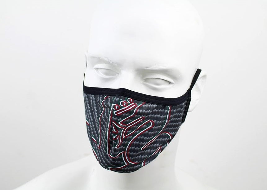 Alfa Romeo Carbon face mask black – official product