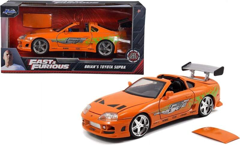 Machetă Fast & Furious Toyota Supra 1995
