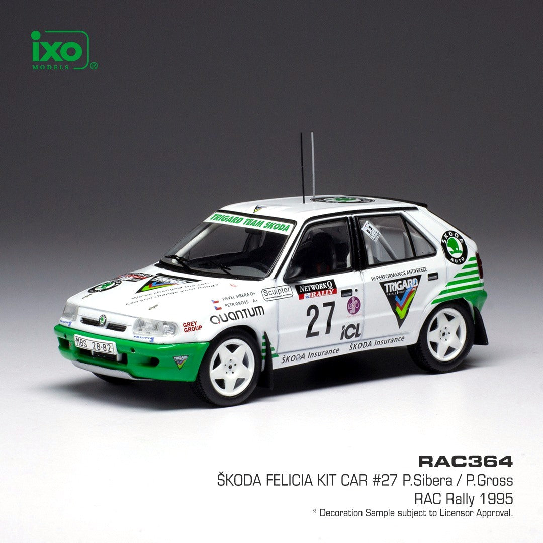 IXO Škoda Felicia Kit Car N. 27 RAC Rally 1995 model