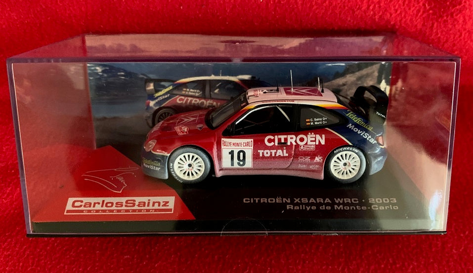 Machetă Citroen Xsara WRC Rally Monte Carlo 2003 Carlos Sainz 1/43