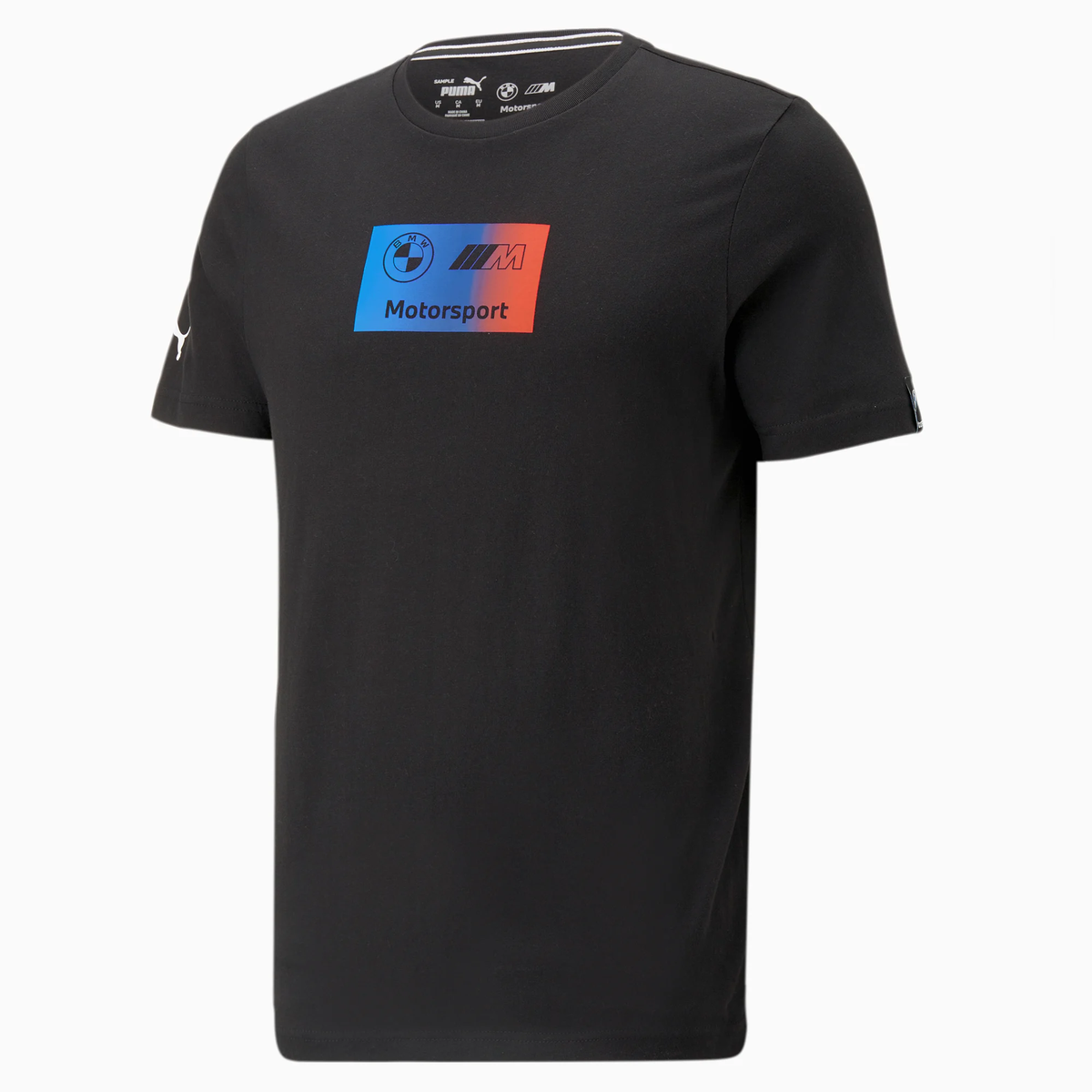 Tricou negru BMW Motorsport cu logo BMW M