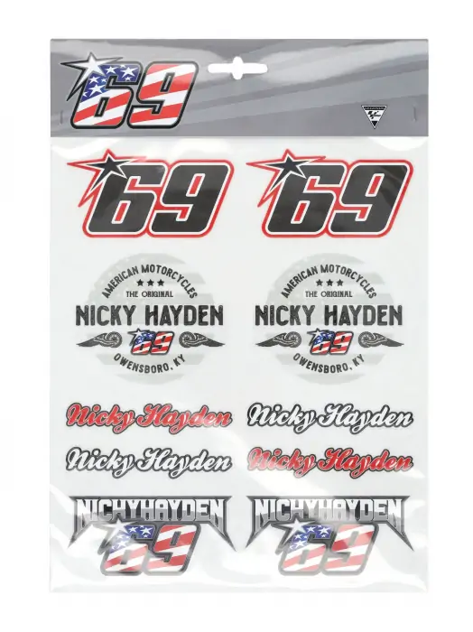 Set mare de autocolante Nicky Hayden 69