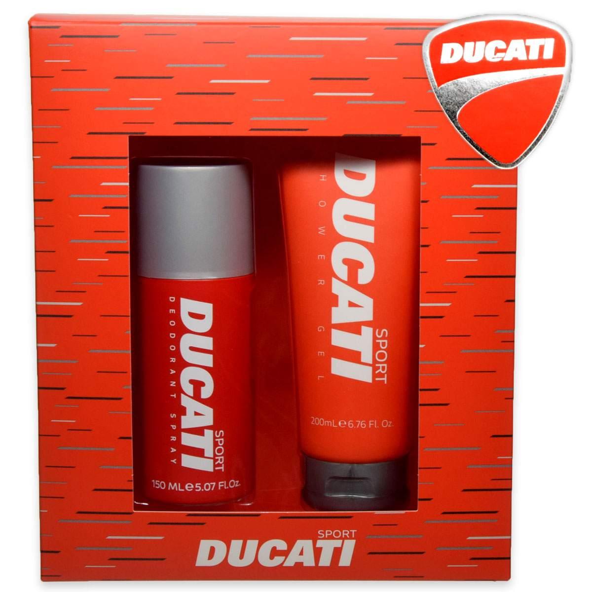 Set cadou Ducati Sport gel de duș 200 ml + deodorant 150 ml