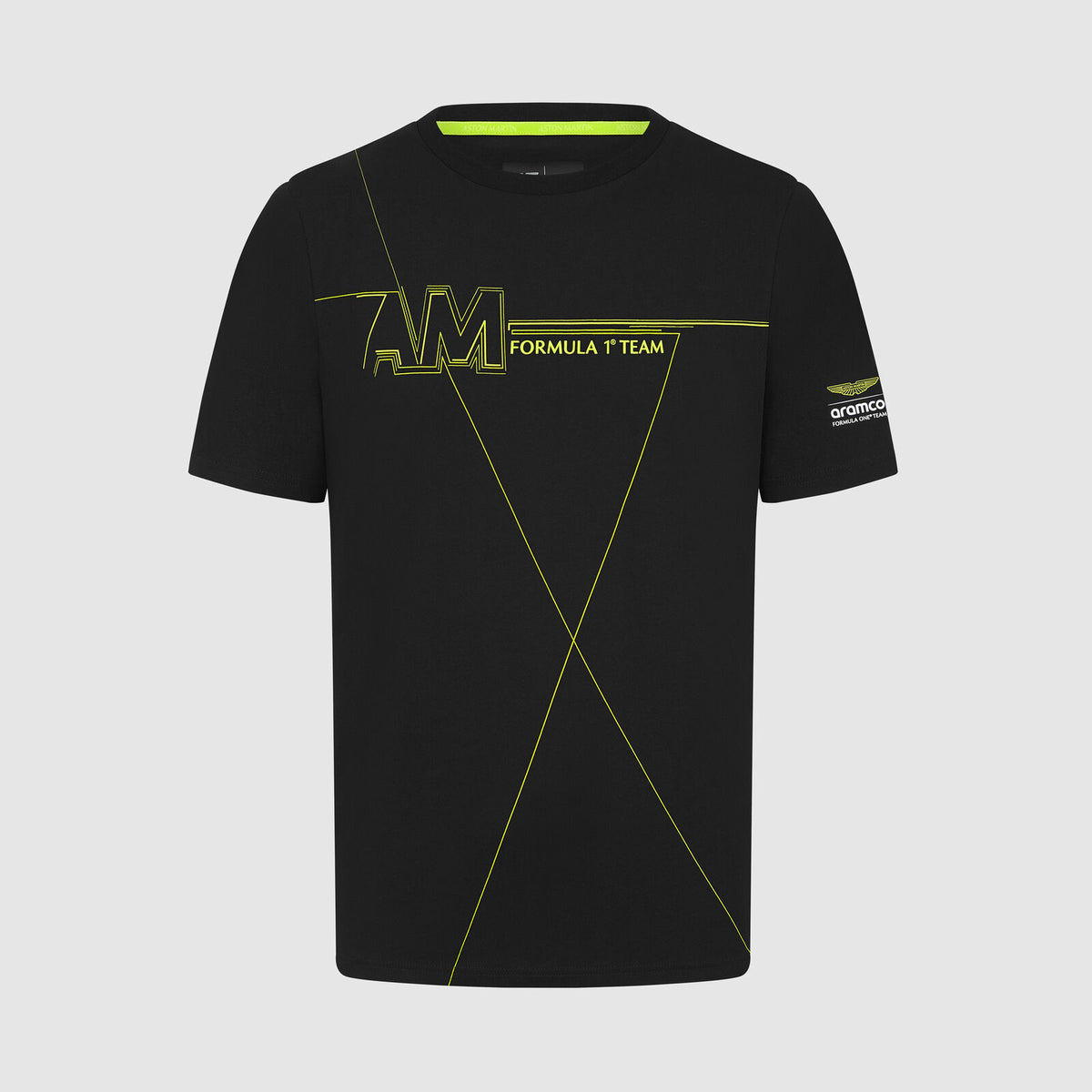Tricou pentru fani Aston Martin F1 Team AMF1 negru