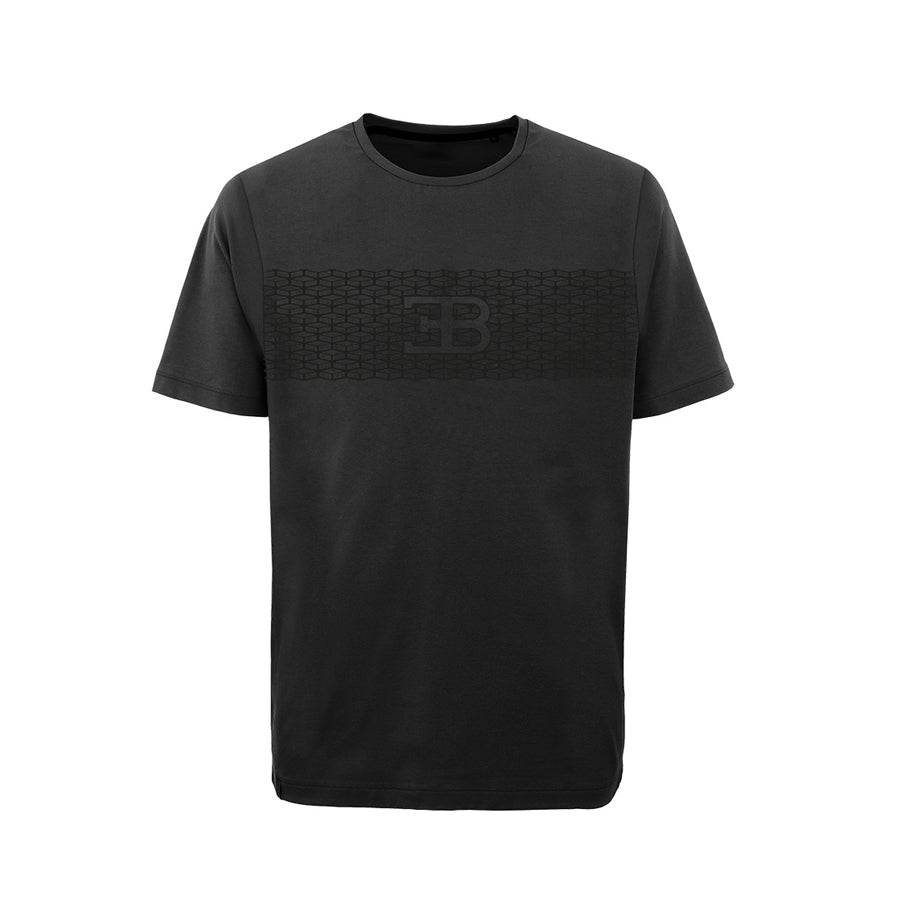 Tricou bărbătesc Bugatti negru cu logo