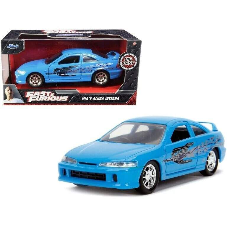 Machetă Fast & Furious Mia's Acura Integra Type R albastră