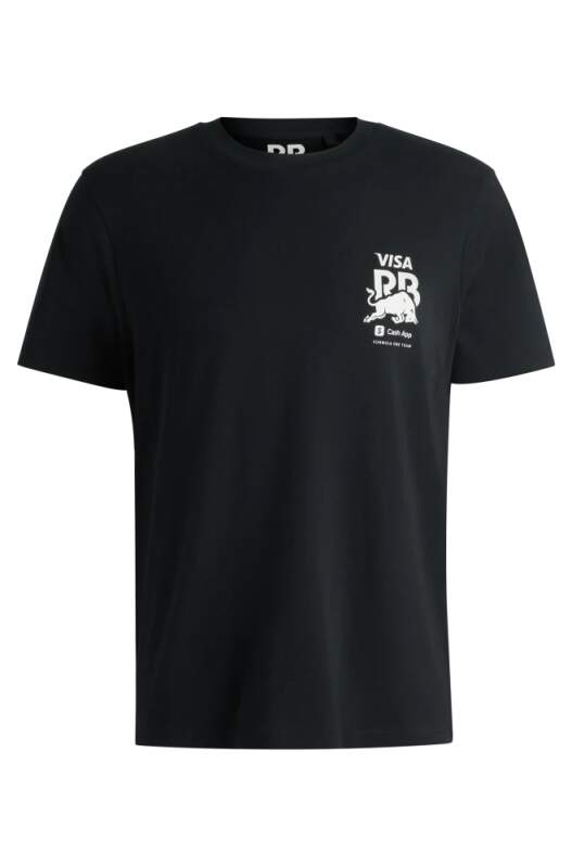 HUGO – Visa Cash App RB casual T-shirt with BULL motif black