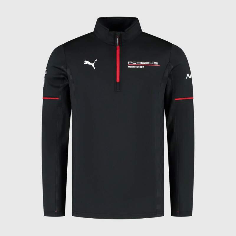 Hanorac de echipă Porsche Motorsport cu logo-urile sponsorilor