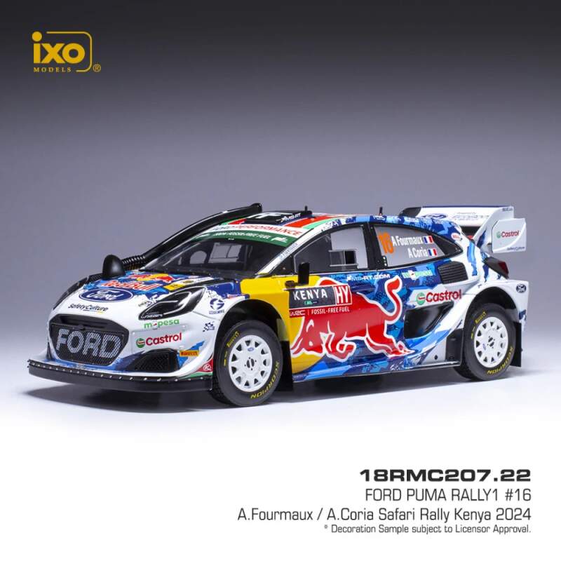 Model IXO Ford Puma Rally 1, WRC, Safari Rallye Kenia, 2024, #16