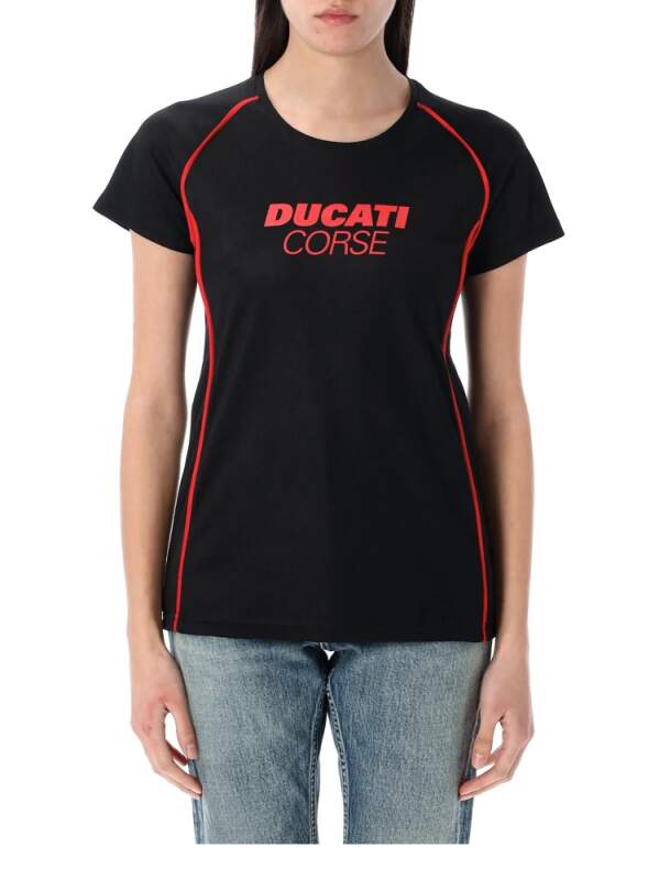 Tricou casual de damă Ducati Corse cu inscripție