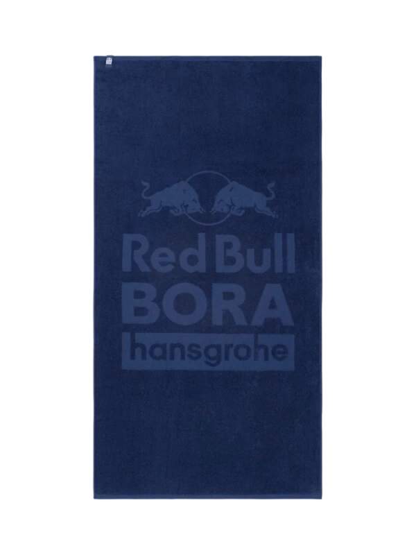 Red Bull Bora Hansgrohe large towel with logo