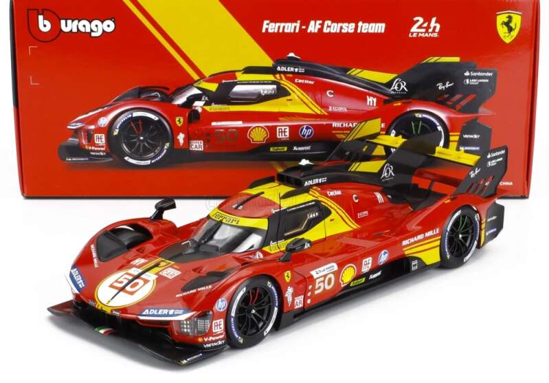 Machetă BBurago Ferrari 499P NR. 50 Winner Le Mans 2024