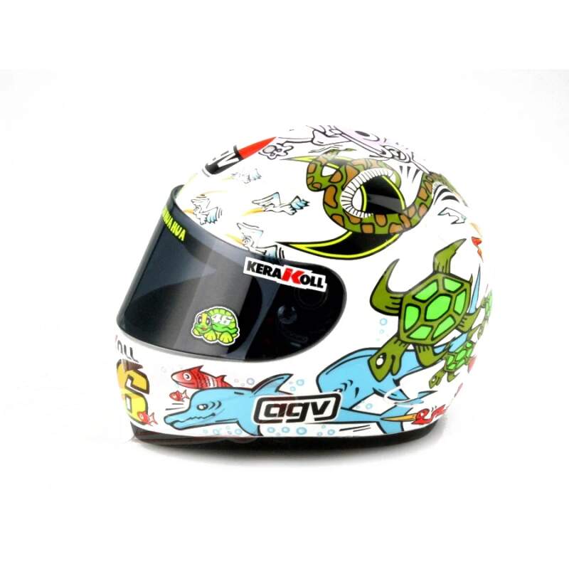 Machetă cască MotoGP Valentino Rossi Valencia 2005
