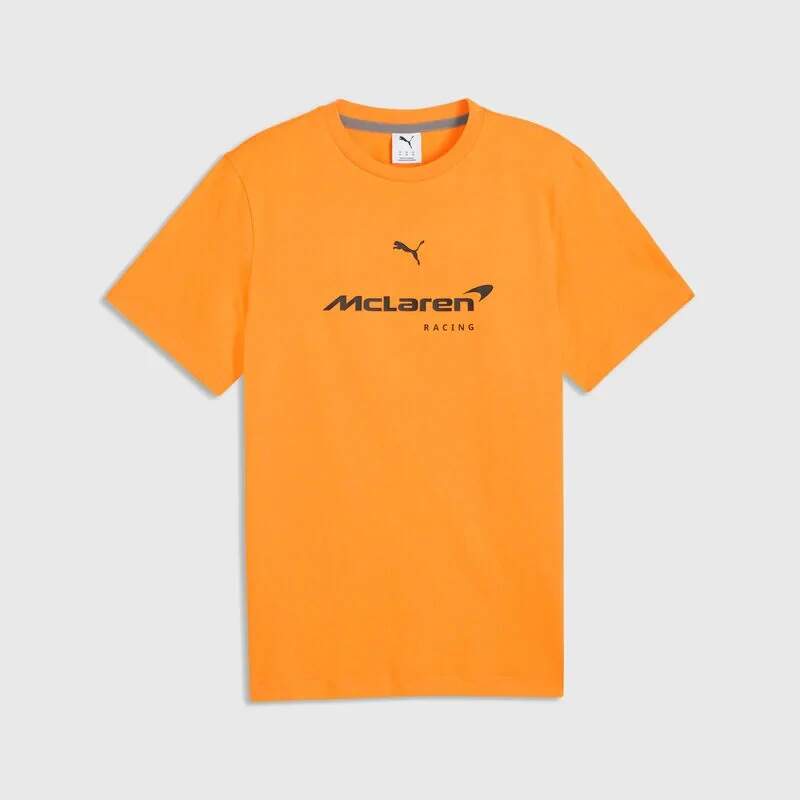 Tricou McLaren F1 portocaliu cu logo Puma - ediție casual