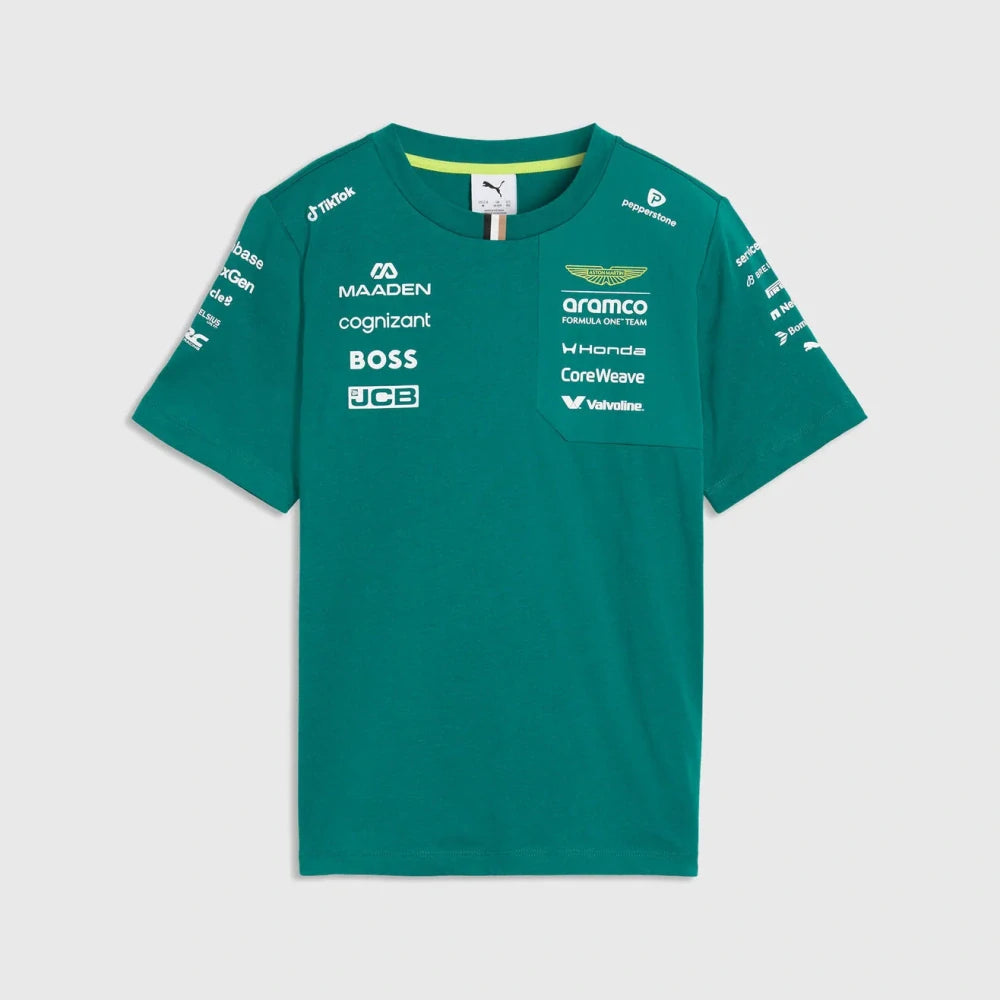 Tricou pentru copii Aston Martin F1 Team 2026 – verde