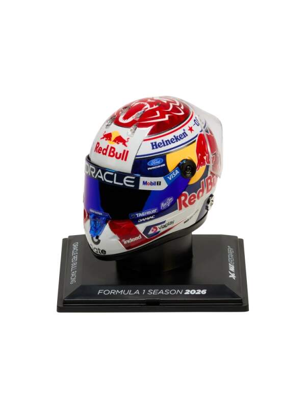 Max Verstappen 2026 1:4 Schuberth helmet model