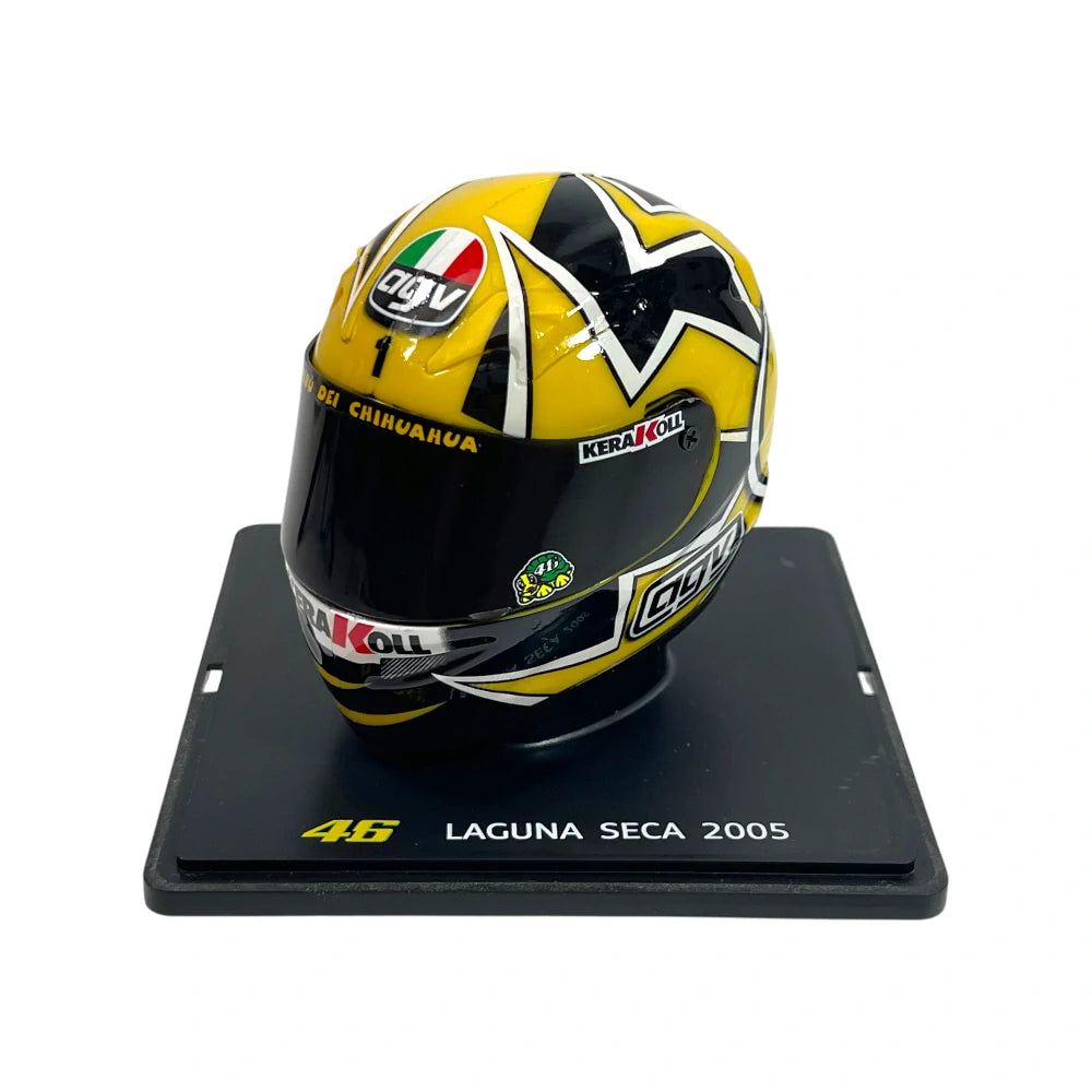 Machetă cască Valentino Rossi MotoGP 1:5 – Laguna Seca 2005