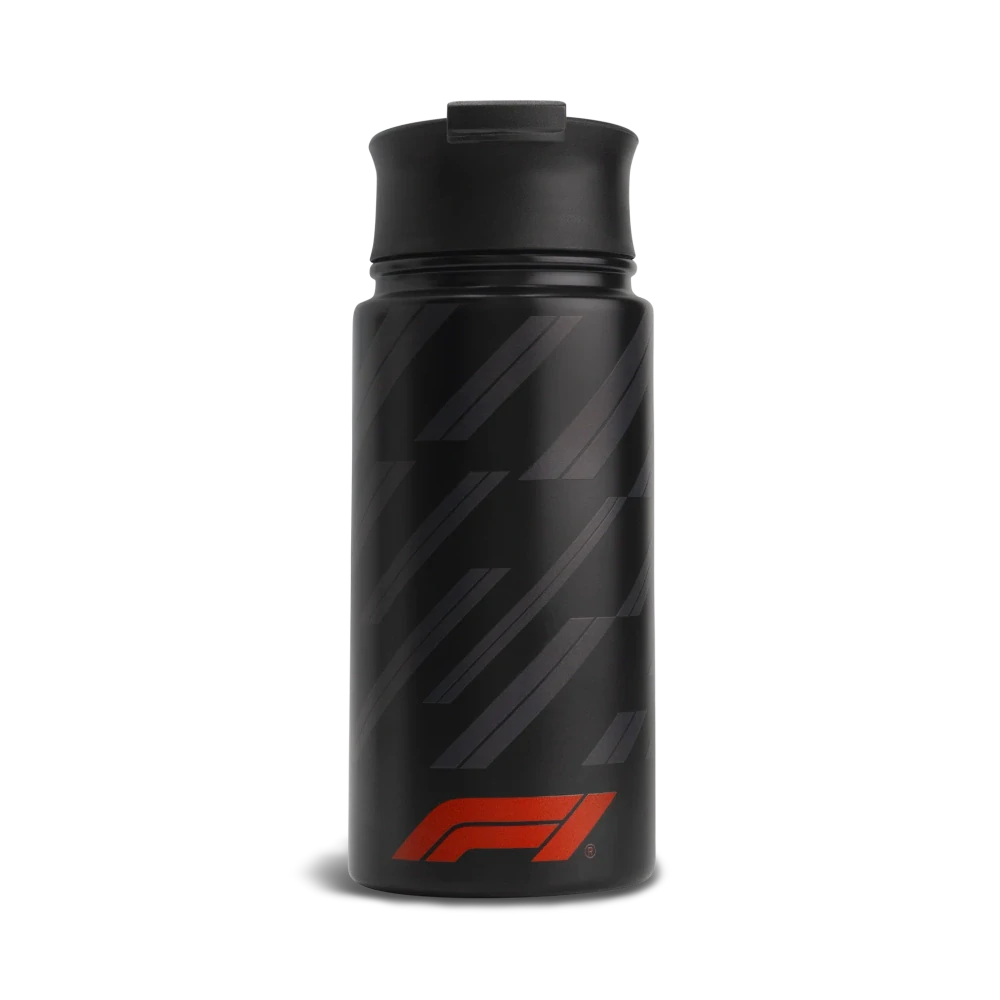 Cană termos Formula 1 cu logo F1 – neagră