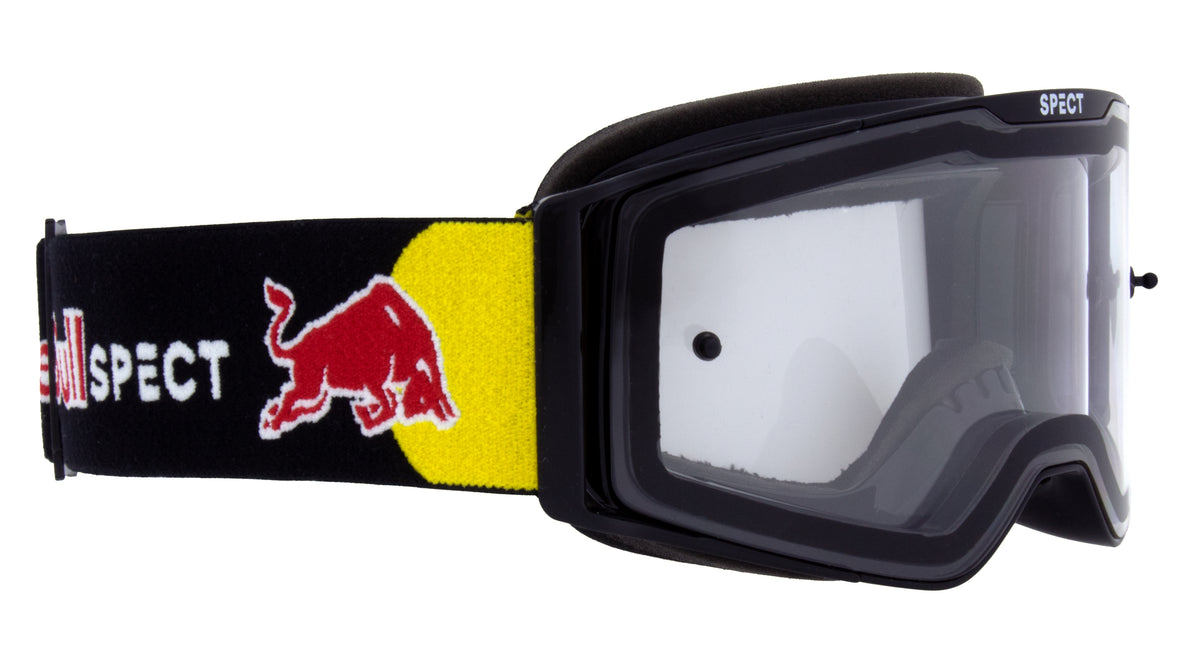 Ochelari de motocros Red Bull Spect TORP negri cu lentilă transparentă