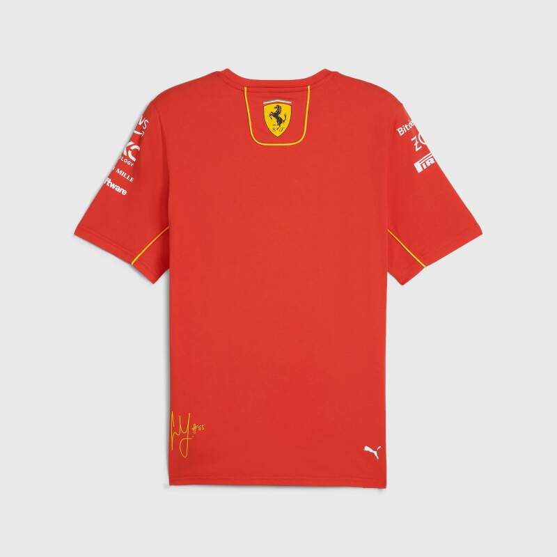 Carlos Sainz team T-shirt – Scuderia Ferrari F1 red