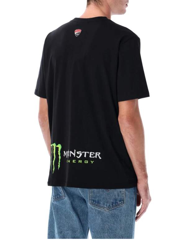 Tricou pentru fani Ducati Corse - Monster Energy negru Monster