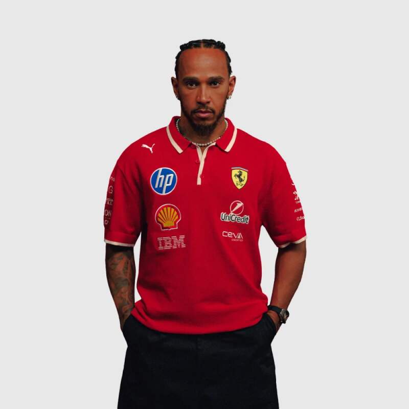 Tricou polo de echipă Scuderia Ferrari F1 2025 SE China