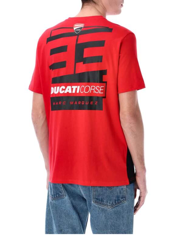 Tricou pentru fani Ducati Corse - Marc Marquez cu logo