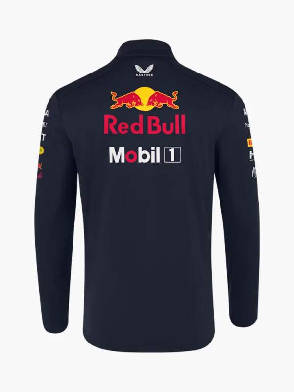 Oracle Red Bull Racing team softshell jacket with sponsor logos
