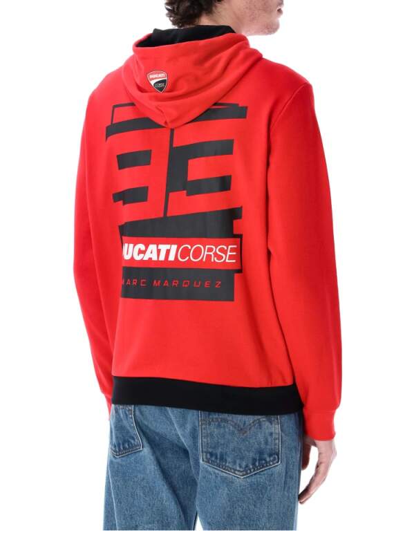Ducati Corse fan sweatshirt - Marc Marquez with 93 logo