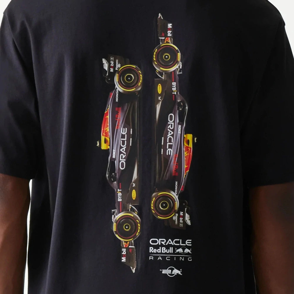 Tricou oversized cu grafică Oracle Red Bull Racing New Era – bleumarin