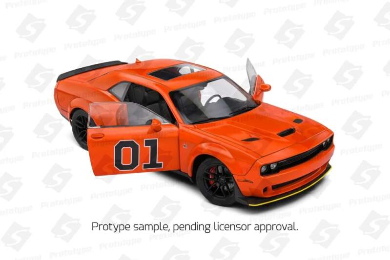 Machetă Solido Dodge Challenger R/T Scat Pack Widebody #01 Hazzard Tribute 2023