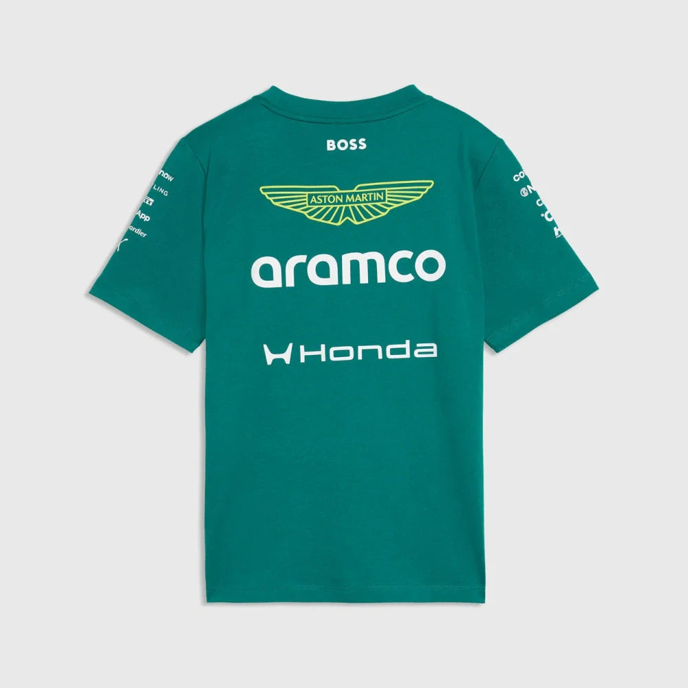 Tricou pentru copii Aston Martin F1 Team 2026 – verde