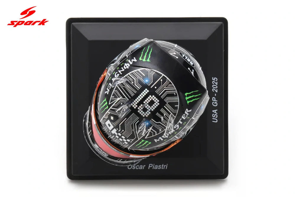 Spark Oscar Piastri Helmet Model 1:5 – USA GP F1 2025