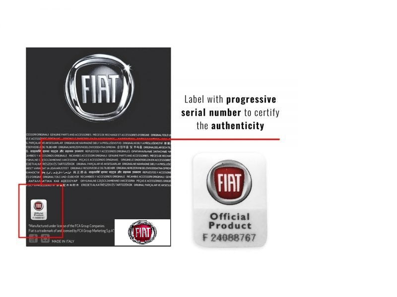 Autocolant 3D Fiat LOGO