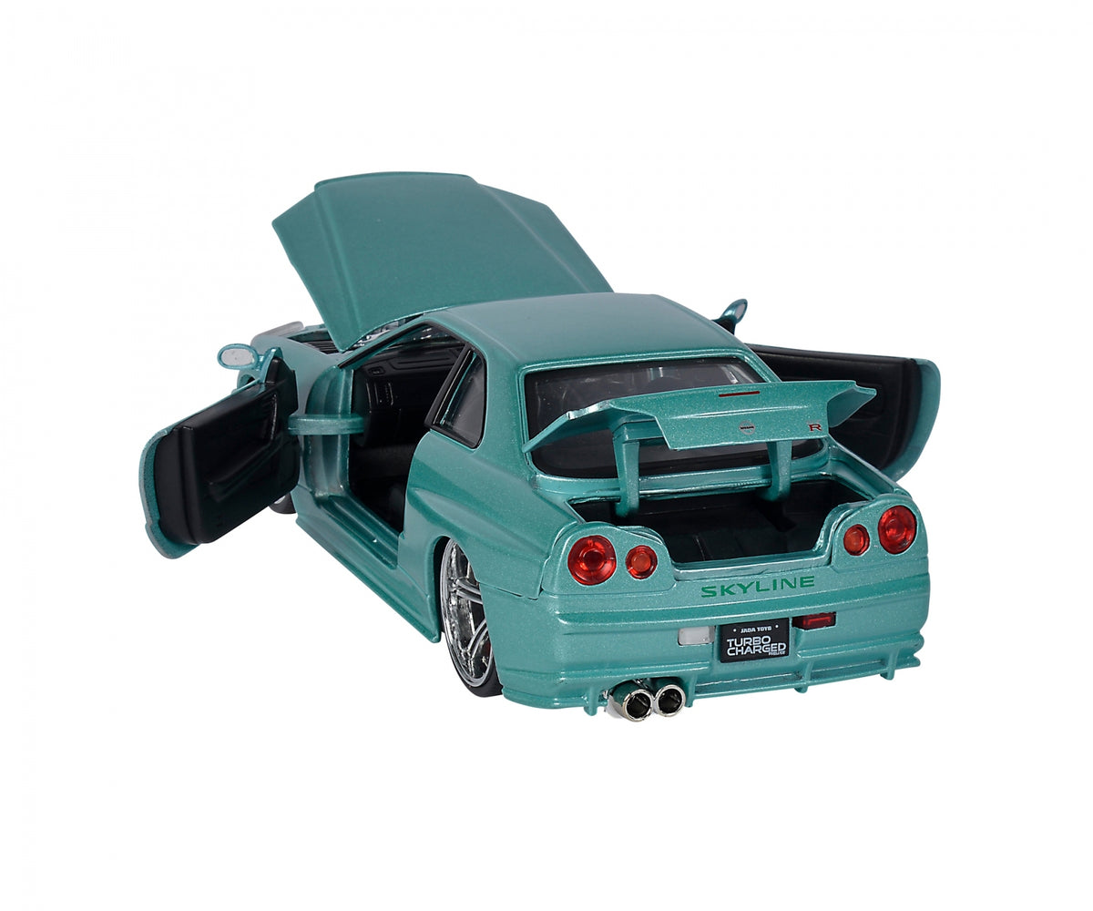 Machetă Fast & Furious Nissan Skyline GT-R34 – Brian's 2002 Grey