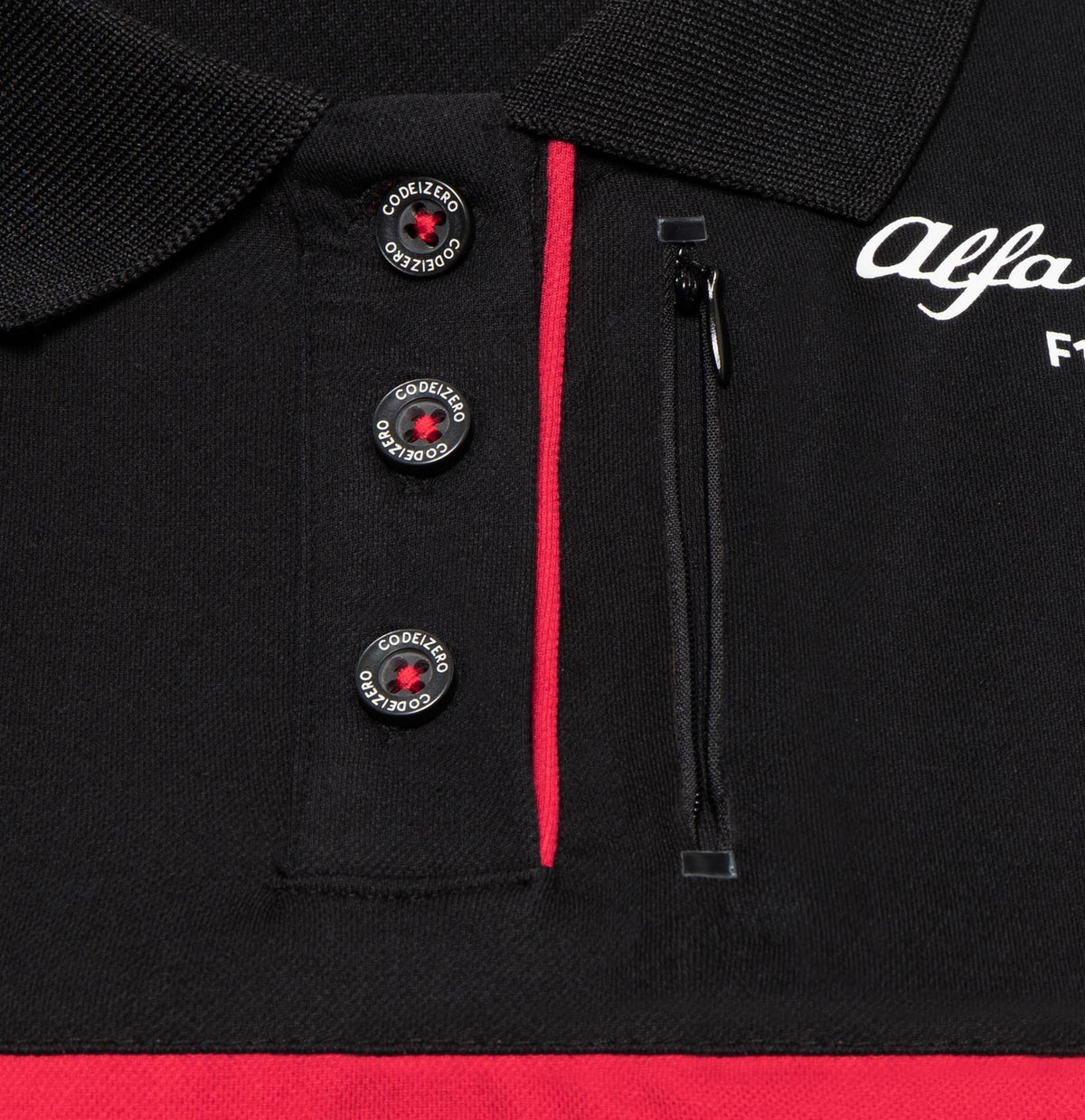 Alfa Romeo F1 Team women's team polo shirt, black