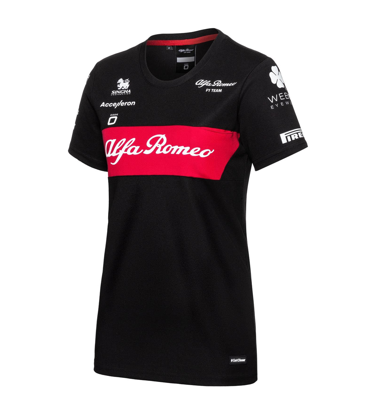 Tricou de echipă damă Alfa Romeo F1 Team negru