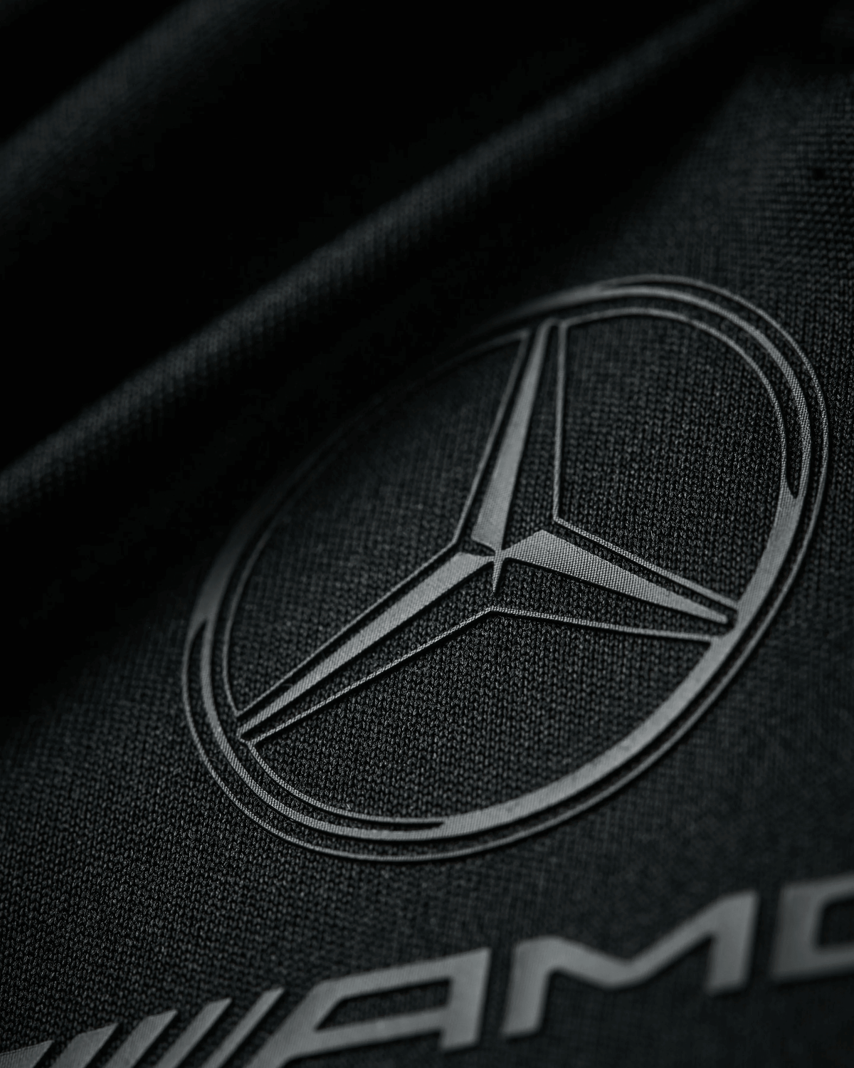 Tricou de echipă damă Mercedes AMG Petronas F1 AMG STEALTH negru