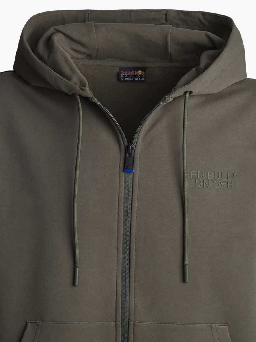 Hanorac cu glugă Pepe Jeans - Red Bull Racing verde închis