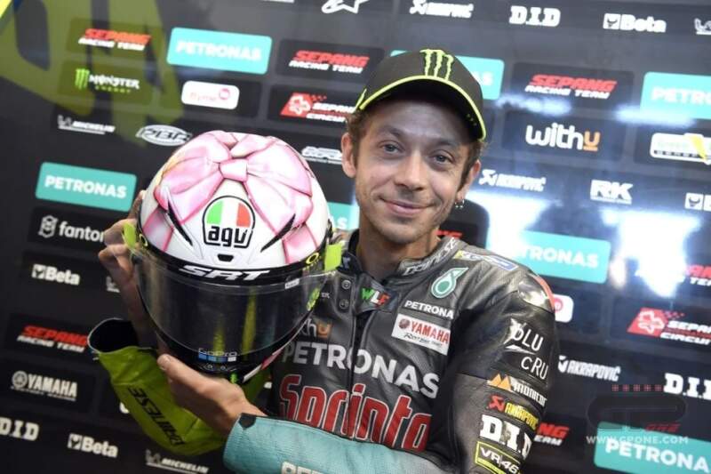 Machetă cască MotoGP Valentino Rossi Misano 2021